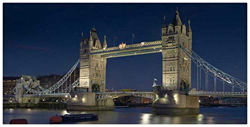 Puzzle 1500 Piezas,Puzzles para Adultos,Puzzle De Madera,Juegos para Padres E Hijos - Tower Bridge De Noche