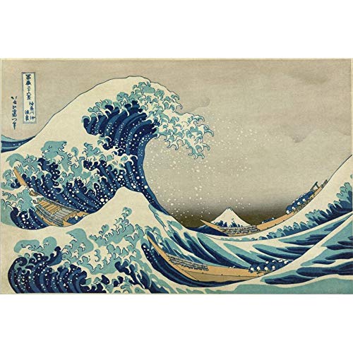 Puzzles Rompecabezas Rompecabezas Ukiyoe del Montaje Fuji Gran Ola De Kanagawa Hokusai Juguetes Educativos Pintura Decoración 0322 (Size : 1000 Pieces)