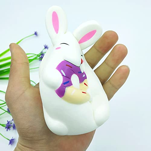 PYLTT Conejo Squishies, Conejito Squishy, Mochi Animales Juguetes, Mini Mochi Squishies, Kawaii Squishy, Lindo Animal perfumado Squishys, Alivio del estrés Juguetes para niños