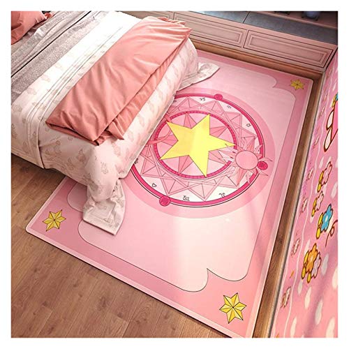 qazwsx Alfombra De Princesa con Corazón De Gir De Dibujos Animados Nórdicos, Alfombras Rosadas Bonitas para Sala De Estar, Alfombra De Dormitorio, (Color : 10, Size : 60cm 90cm)