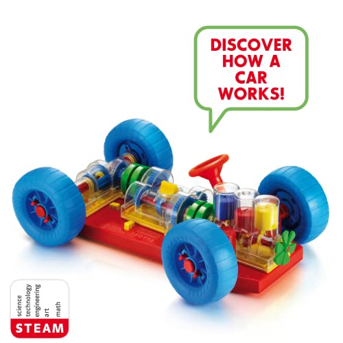 Quercetti-Quercetti-8515 Isotta Discovery Car-Coche para Montar, Juego Educativo de construcción, Multicolor (Q8515TT)