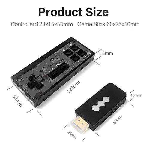 QUMOX Consola de Videojuegos HD HDMI inalámbrico de 568 Juegos Retro Incorporado