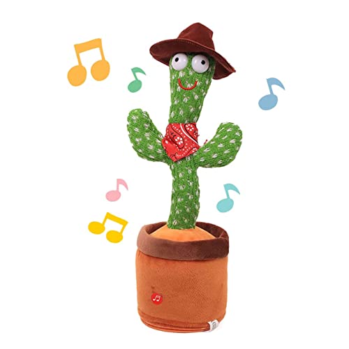 QYXY Cactus Bailando De Peluche,Cactus Bailarín, 120 Canciones En Inglés,Cactus Que Baila, Cantando Y Grabación Interesantes Juguetes Educativos De Educación Temprana