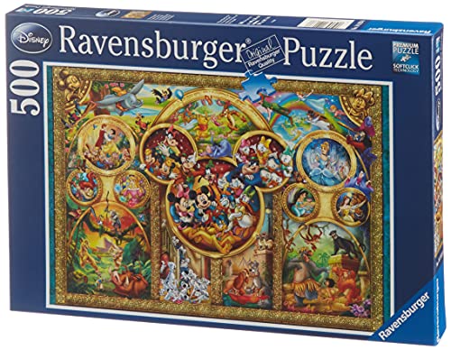 Ravensburger 14183 - Puzle (500 Piezas), diseño de Personajes de Disney