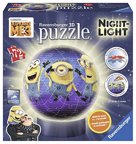 Ravensburger- Despicable Me/Minions Puzzle Ball 3D Lámpara, GRU (11821)