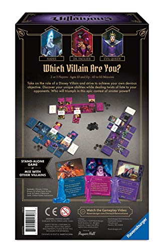 Ravensburger Disney Villainous: Wicked to The Core Strategy Board Game for Age 10 & Up - Stand-Alone & Expansion to The 2019 Toty Game of The Year Award Winner