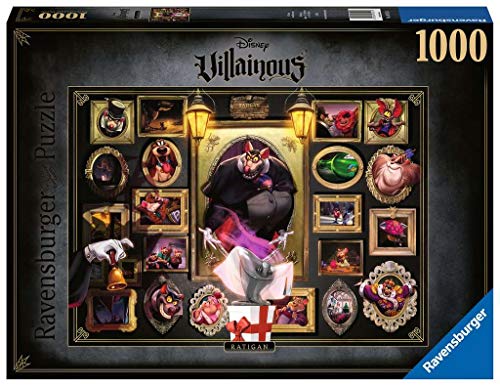 Ravensburger Puzzle 1000 Piezas, Villainous Ratigan, Puzzle Disney, Rompecabezas Ravensburger de óptima calidad, Villanos Puzzle, Edad Recomendada 12+