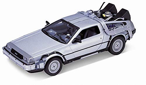 Regreso al Futuro Pack 3 MAQUETAS Delorean Coches Tres PELÍCULAS I, II Y III Escala 1/24 Back TO The Future 1 2 3 DE Welly 1:24 Die Cast