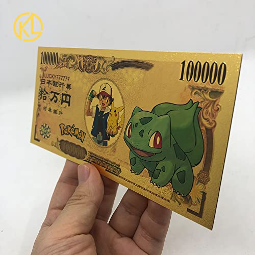 regrow Pokémon Yuen Gold - Colección de billetes de banco, Pikachu