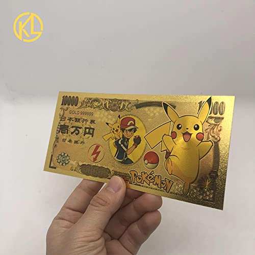 regrow Pokémon Yuen Gold - Colección de billetes de banco, Pikachu