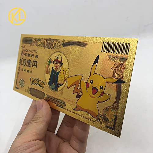 regrow Pokémon Yuen Gold - Colección de billetes de banco, Pikachu