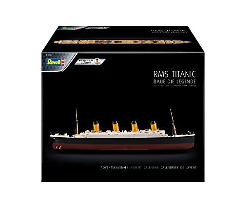 Revell-01038 Calendario de Adviento RMS Titanic, Color Negro (01038)