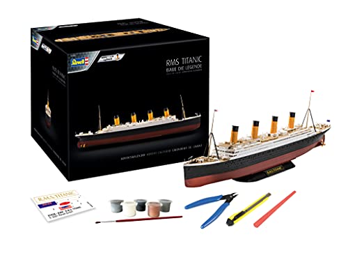 Revell-01038 Calendario de Adviento RMS Titanic, Color Negro (01038)