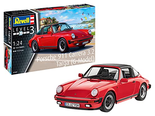 Revell 07689 Model Kit Scale Porsche 911 G Targa-Maqueta de Coche (Escala 1:24)