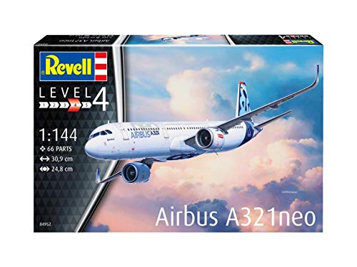 Revell- Airbus A321 Neo, Escala 1:144 Kit de Modelos de plástico, (04952)