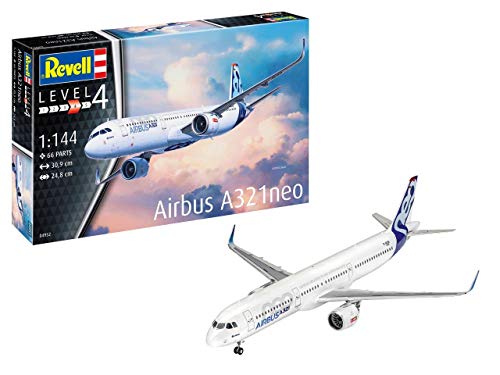 Revell- Airbus A321 Neo, Escala 1:144 Kit de Modelos de plástico, (04952)