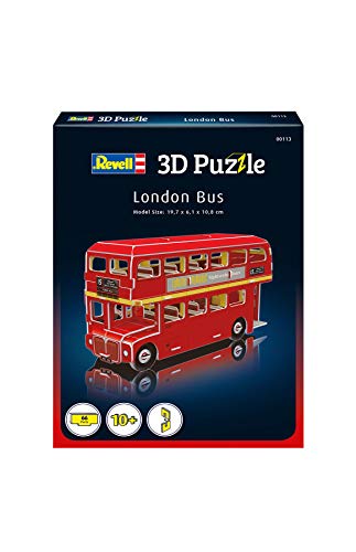 Revell- Bus de Londres 3D Puzzle, Multicolor (00113)