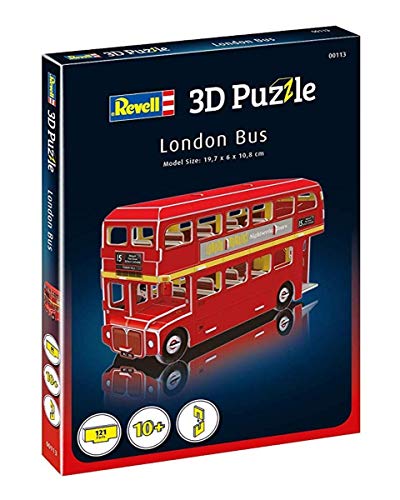 Revell- Bus de Londres 3D Puzzle, Multicolor (00113)