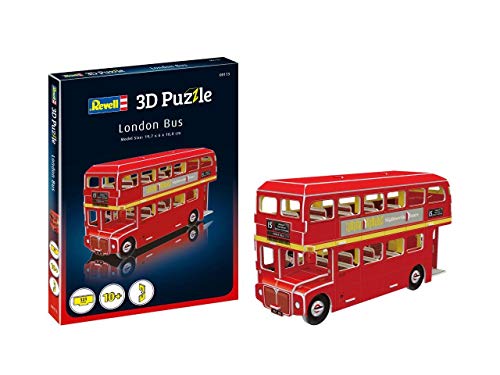 Revell- Bus de Londres 3D Puzzle, Multicolor (00113)