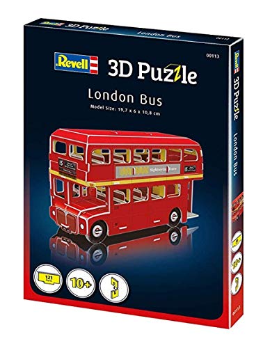 Revell- Bus de Londres 3D Puzzle, Multicolor (00113)