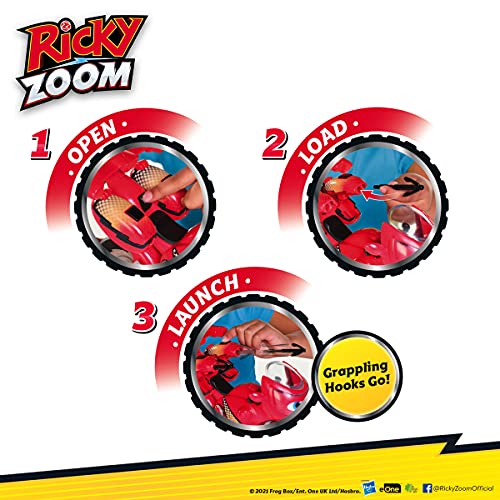 Ricky Zoom Lightning Rescue-Figura de acción Grande Moto, Juguete Infantil con Luces niñas a Partir de 3 años, Color Rojo (Tomy T20121EN)