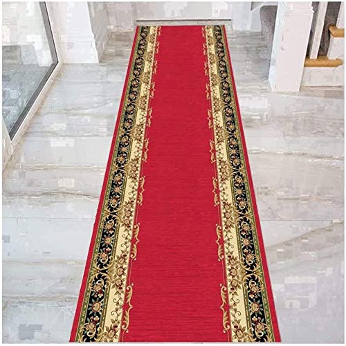 Rojo Pasillo corredor de tapetes, alfombras de entrada no Slip for Hall Corredor Passage Hotel Cocina, Zona Soft Alfombras, 60 cm / 80 cm / 140 cm de ancho ( Color : Multi-colored , Size : 120x350cm )