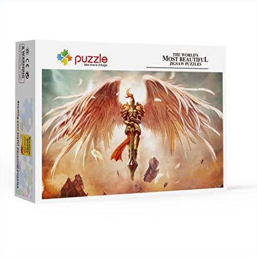 Rompecabezas Adultos 1000 Piezas Ángel De La Guarda De League of Legends Rompecabezas Clásico Juego De Alivio De Estrés para Niños Adultos Mejor Regalo 75x50cm(1000pcs)