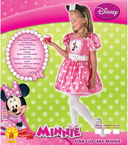 Rubie's 3888830 - Disfraz infantil de Minnie de Cupcake, talla L, color rosa