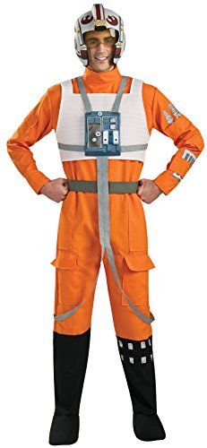 Rubies Disfraz oficial de Star Wars X-Wing Fighter Pilot Deluxe para adultos, talla XL