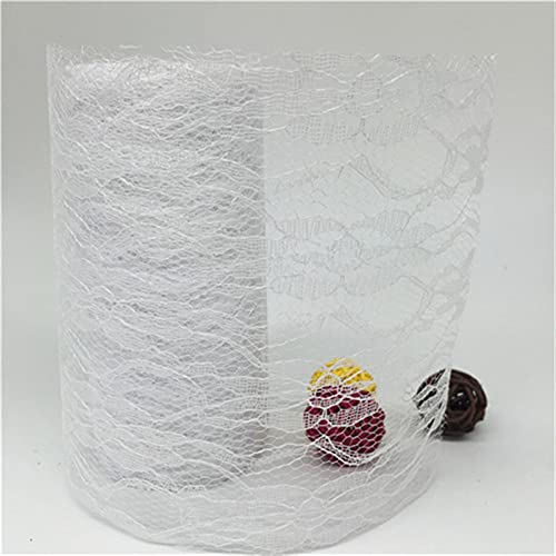 RUIXINLI 15 cm 10 Yards Tulle Roll Thole Lace Roll Teléfono de la Red for la Falda de Tutu for la Silla de la Boda de la Fiesta Mesa de Arco (Color : NA01 White, Size : Gratis)