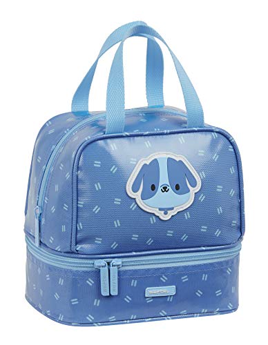 Safta 812088040 Portameriendas Termo Preescolar Little Dog, azul, 200x150x200mm