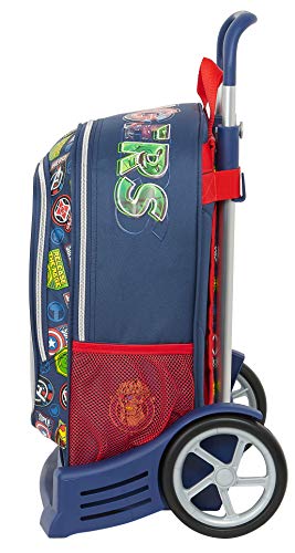 Safta Mochila 522 Espalda Ergonómica con Carro Evolution de Avengers Heroes Vs Thanos, 320x140x420mm, azul marino/multicolor, m (M860C)