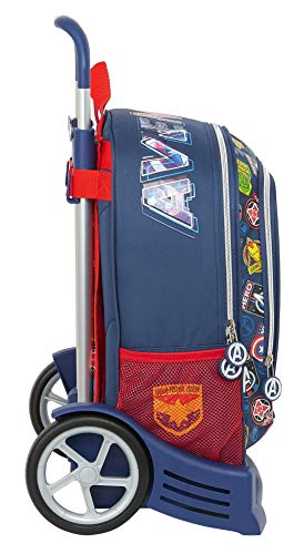 Safta Mochila 522 Espalda Ergonómica con Carro Evolution de Avengers Heroes Vs Thanos, 320x140x420mm, azul marino/multicolor, m (M860C)