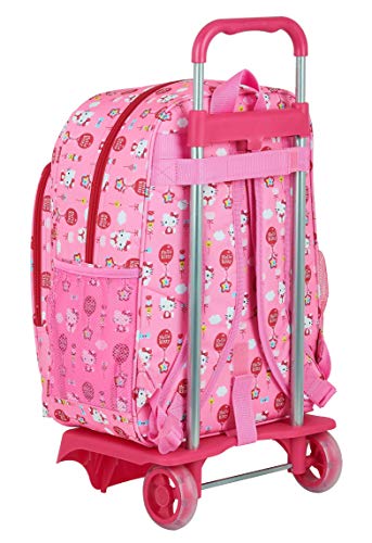 Safta Mochila Infantil con Carro 905 de Hello Kitty Balloon, 330x420x140mm