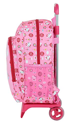 Safta Mochila Infantil con Carro 905 de Hello Kitty Balloon, 330x420x140mm