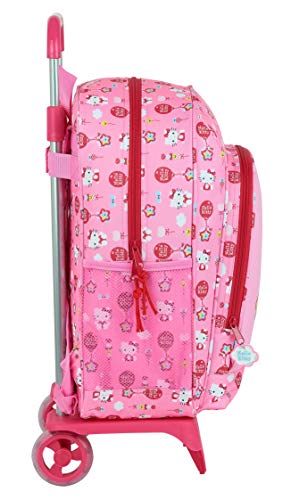 Safta Mochila Infantil con Carro 905 de Hello Kitty Balloon, 330x420x140mm