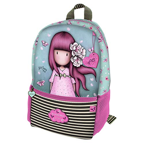 SANTORO M006C, Mochila Unisex niños, Turquesa, 260x340x114 mm