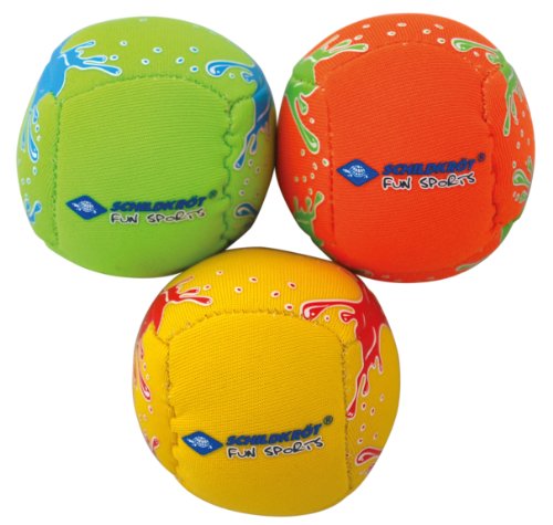 Schildkröt Funsports Set de Mini Pelotas Divertidas de Neopreno, 3 Mini Bolas para Patear, Lanzar, Atrapar, Hacer Malabares, Ø 5 cm, Doble Pared, Rellenas de Gránulos de Plástico, 970181