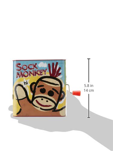 Schylling- Calcetines Monkey Jack EN LA Caja, Multicolor, 1 EA (SC-SMJB)