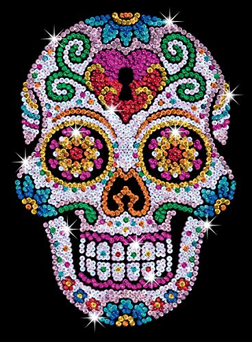 Sequin Art- Kit de Bricolaje para niños, Calavera, CREA Bello Arte Colorido con Lentejuelas, Multicolor (5013-1613)