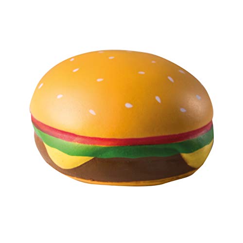 Set de 4 piezas "Squishies" de roba, articulo 98146, estrujacomida „Fast Food“, Pizza, Hot Dog, patatas fritas, hamburguesa, Juego antistress, complemento ideal para tiendas y cocinas roba, multicolor