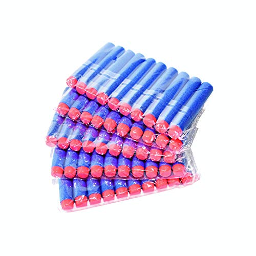 SHS-Yard 100 dardos para accesorios Nerf, 7,2 cm, para pistola de juguete N-Strike, Elite y X- Shot Blasters, color azul y naranja