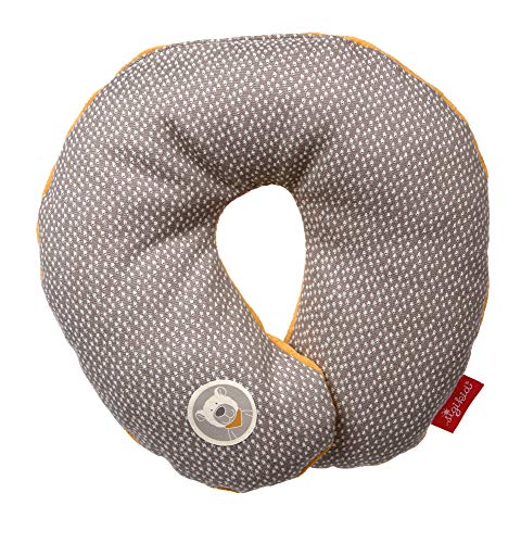 SIGIKID Almohada cervical HoniBoniBear con función de apoyo, para niños y niñas, recomendada a partir de 1 año, color marrón/gris, 39427