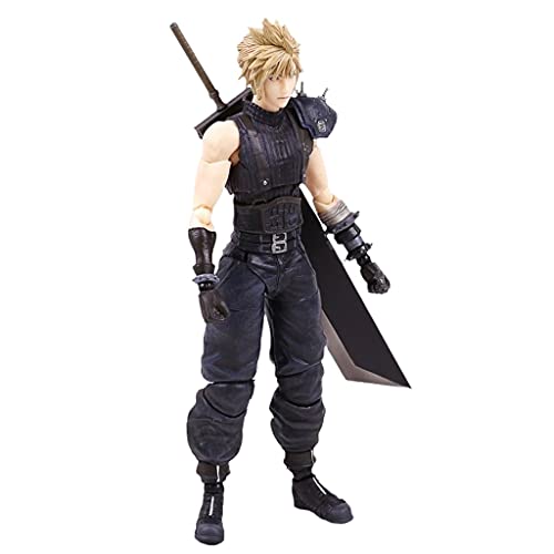 siyushop Final Fantasy Cloud Wlife Play Arts Kai Action Figure - Claude Action Figura - Equipado con Armas y Manos reemplazables - Alto 2 7cm (versión no Original)