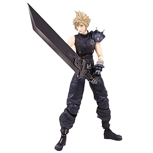 siyushop Final Fantasy Cloud Wlife Play Arts Kai Action Figure - Claude Action Figura - Equipado con Armas y Manos reemplazables - Alto 2 7cm (versión no Original)