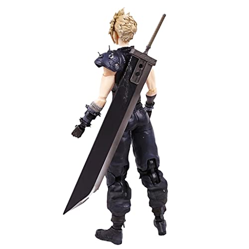 siyushop Final Fantasy Cloud Wlife Play Arts Kai Action Figure - Claude Action Figura - Equipado con Armas y Manos reemplazables - Alto 2 7cm (versión no Original)