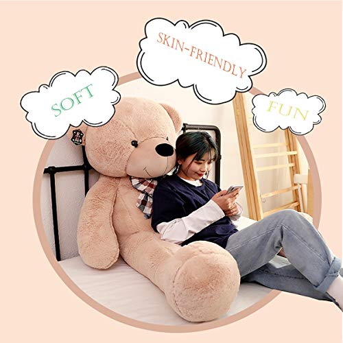 SKAJOWID Peluche Oso Grande, Muy Suave Eres Muy Adecuado para Abrazarte, Muy Buena Decoración De Muebles, Proporcionarlo A Los Niños, Novias O Amigos Es Una Buena Opción,A,120cm