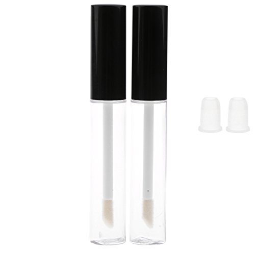 SM SunniMix (Paquete De 4 Piezas) 10 Ml De Brillo De Labios Vacío Transparente Transparente, Tubo Delineador De Ojos Tubo De Brillo De Labios Vacío Tubos De Bálsa