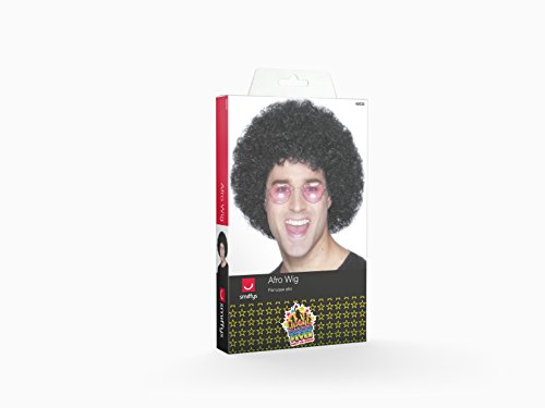 Smiffy'S 42033 Peluca Afro, Económica, Negro, Tamaño Único