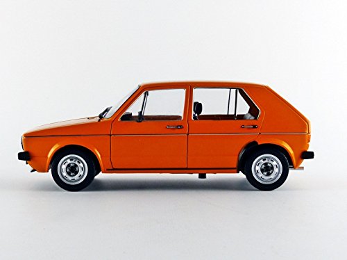 solido S1800202 VOLKSWAGEN GOLF L, Maqueta Coche del año 1983, escala 1:18, Naranja (Orange)